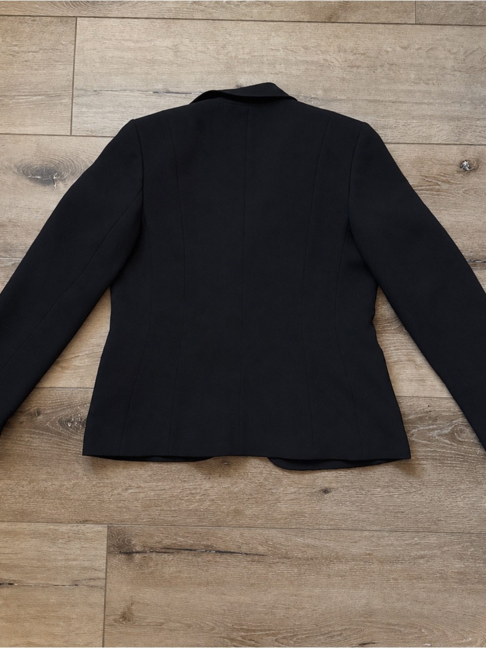 Ann Taylor LOFT Black Blazer Size 8 Classic Career Jacket - Picture 4 of 5